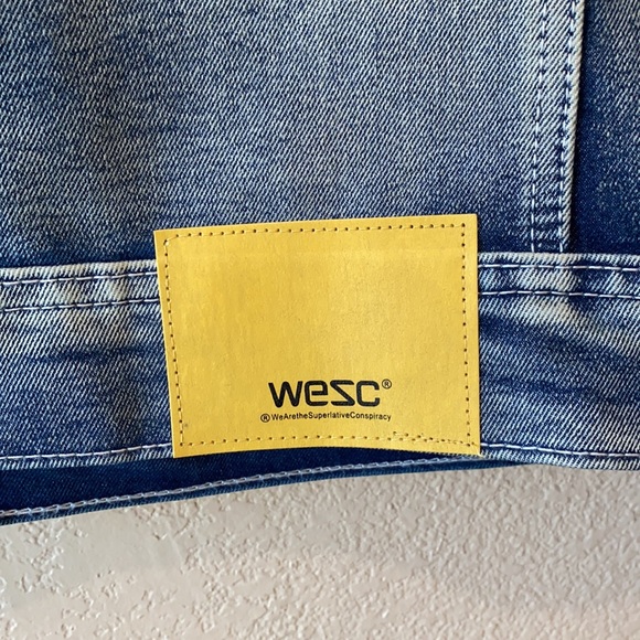 WESC Guilty Pleasures Trucker Unisex Jean Jacket NWT - Picture 10 of 16